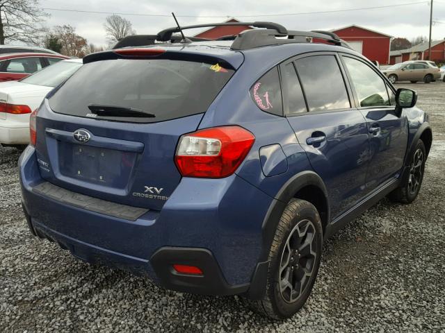 JF2GPAGC0D2896604 - 2013 SUBARU XV CROSSTR BLUE photo 4