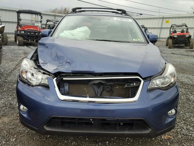 JF2GPAGC0D2896604 - 2013 SUBARU XV CROSSTR BLUE photo 9