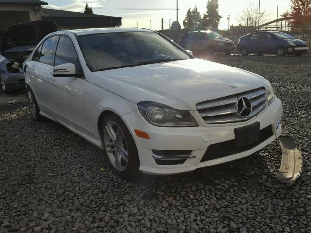 WDDGF4HB5DR299034 - 2013 MERCEDES-BENZ C 250 WHITE photo 1