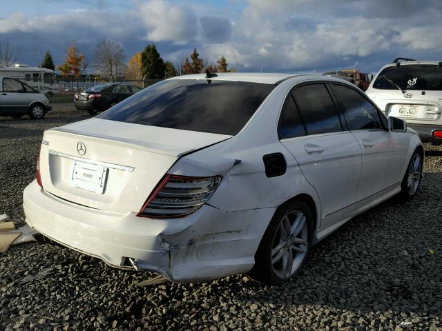 WDDGF4HB5DR299034 - 2013 MERCEDES-BENZ C 250 WHITE photo 4