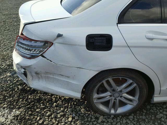 WDDGF4HB5DR299034 - 2013 MERCEDES-BENZ C 250 WHITE photo 9