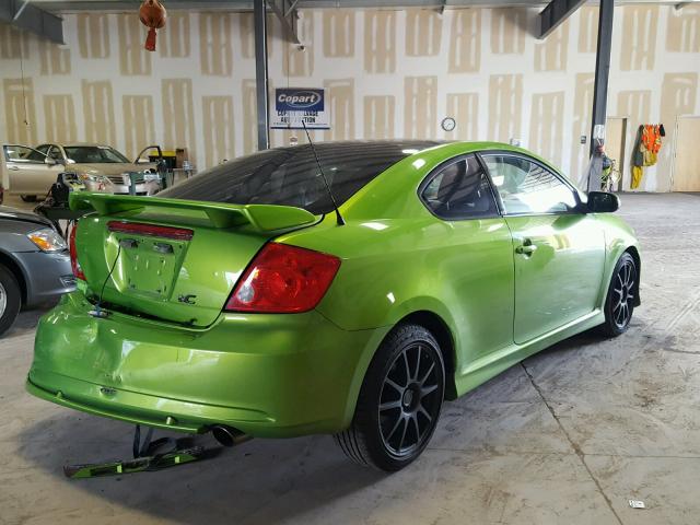 JTKDE177250007558 - 2005 TOYOTA SCION TC 绿色 照片 4