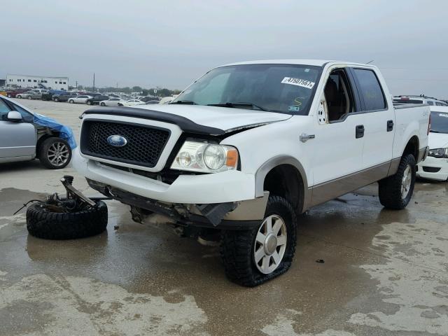 1FTPW14585KE89574 - 2005 FORD F150 SUPER WHITE photo 2