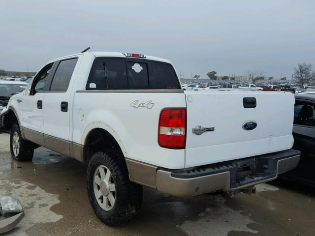 1FTPW14585KE89574 - 2005 FORD F150 SUPER WHITE photo 3