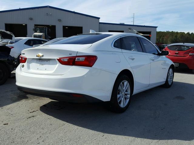 1G1ZE5ST1GF189075 - 2016 CHEVROLET MALIBU LT WHITE photo 4