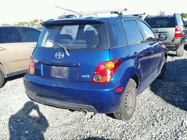 JTKKT624950122987 - 2005 TOYOTA SCION XA BLUE photo 4