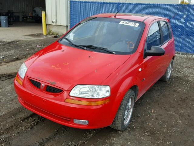 KL2TW65637B764471 - 2007 PONTIAC WAVE LT RED photo 2