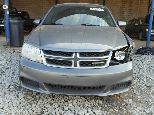 1B3BD1FB6BN621715 - 2011 DODGE AVENGER MA GRAY photo 9