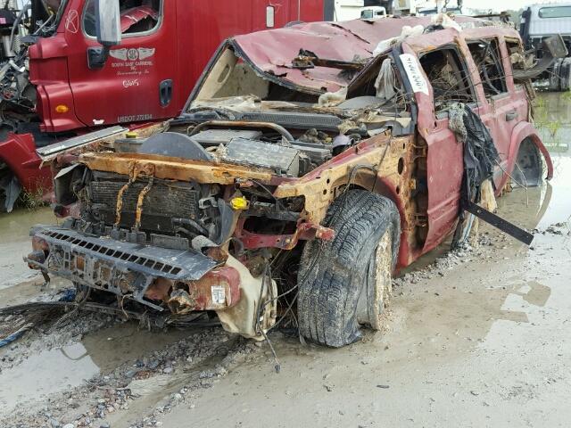 1J8HG48N76C188280 - 2006 JEEP COMMANDER RED photo 2