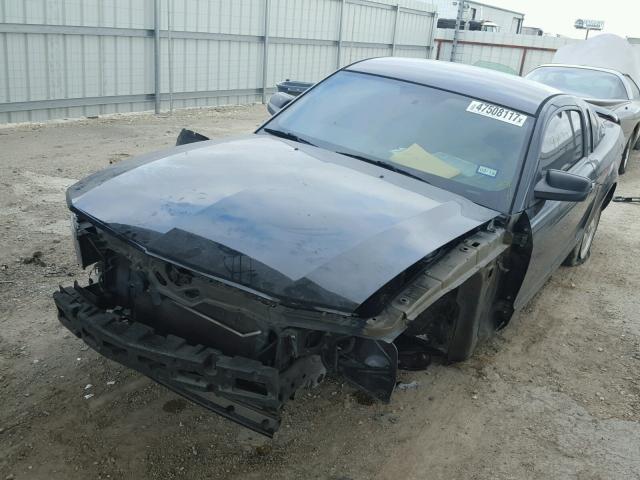 1ZVHT82H985145111 - 2008 FORD MUSTANG GT BLACK photo 2