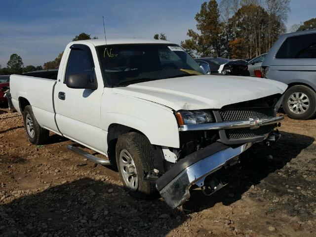 1GCEC14X05Z188001 - 2005 CHEVROLET SILVERADO WHITE photo 1