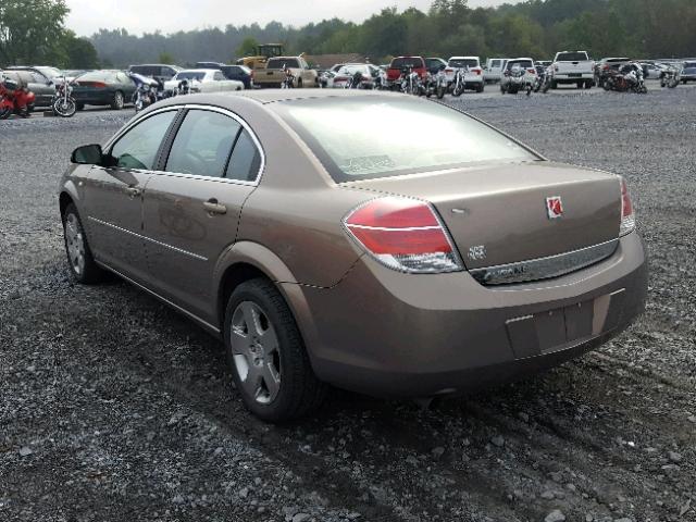 1G8ZS57B08F278633 - 2008 SATURN AURA XE TAN photo 3