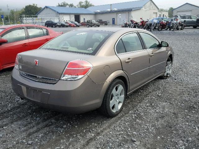 1G8ZS57B08F278633 - 2008 SATURN AURA XE TAN photo 4