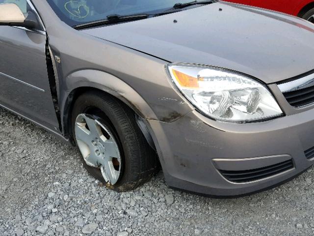 1G8ZS57B08F278633 - 2008 SATURN AURA XE TAN photo 9