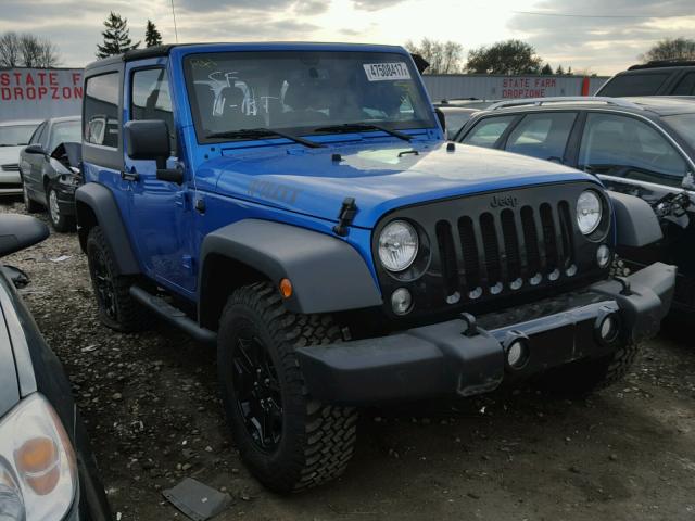 1C4AJWAG8GL301690 - 2016 JEEP WRANGLER S BLUE photo 1