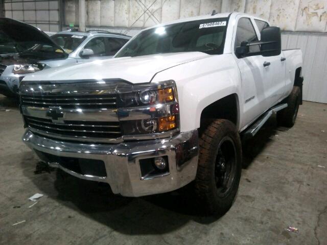 1GC1KVEGXFF175881 - 2015 CHEVROLET SILVERADO WHITE photo 2