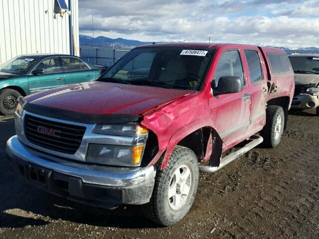 1GTDT136268196497 - 2006 GMC CANYON RED photo 2