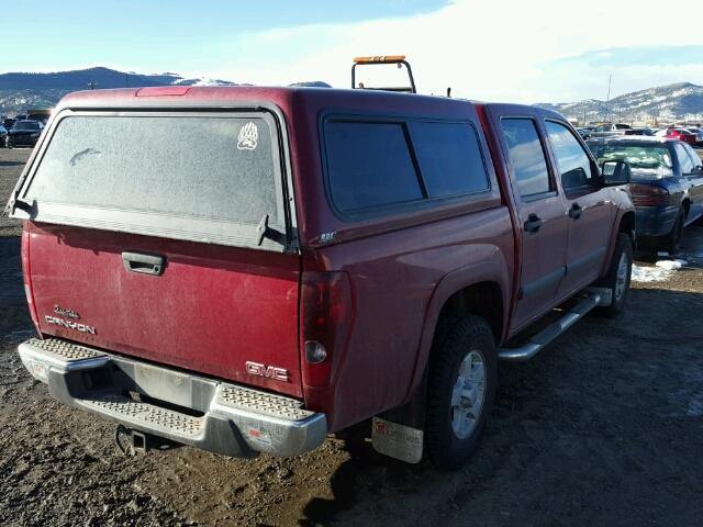 1GTDT136268196497 - 2006 GMC CANYON RED photo 4