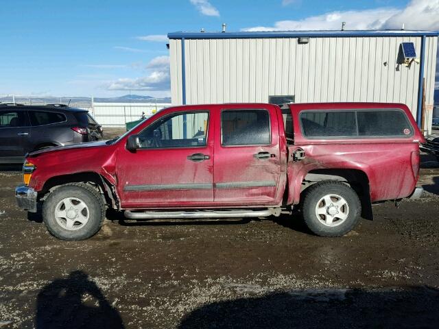 1GTDT136268196497 - 2006 GMC CANYON RED photo 9