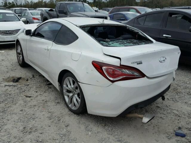 KMHHT6KD2DU084720 - 2013 HYUNDAI GENESIS CO WHITE photo 3