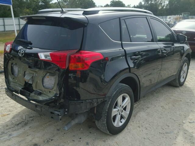 2T3WFREV4EW125961 - 2014 TOYOTA RAV4 XLE BLACK photo 4