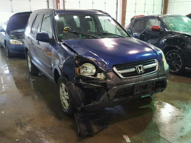 JHLRD78822C067671 - 2002 HONDA CR-V EX BLUE photo 1