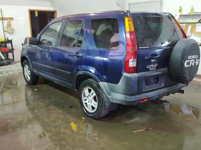 JHLRD78822C067671 - 2002 HONDA CR-V EX ლურჯი ფოტო 3