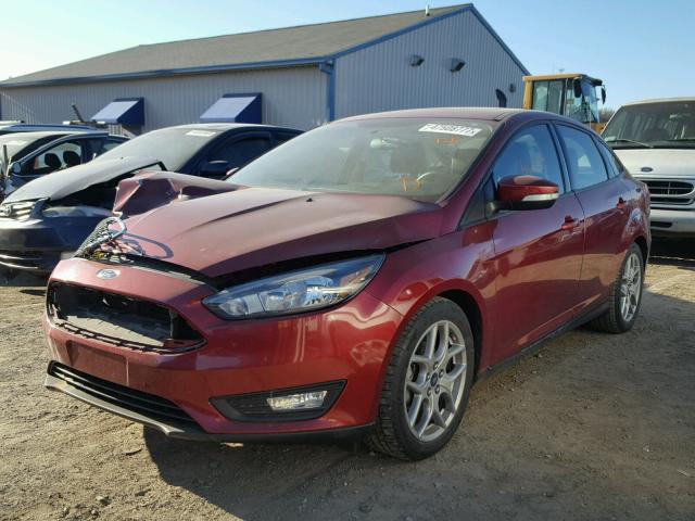 1FADP3F28FL244600 - 2015 FORD FOCUS SE RED photo 2