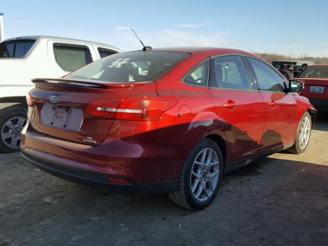 1FADP3F28FL244600 - 2015 FORD FOCUS SE RED photo 4