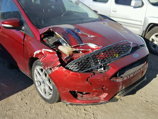 1FADP3F28FL244600 - 2015 FORD FOCUS SE RED photo 9