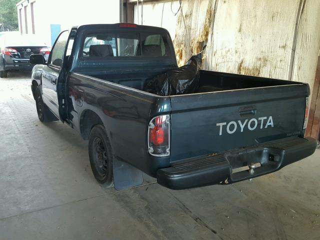 4TANL42N1TZ203875 - 1996 TOYOTA TACOMA GREEN photo 3