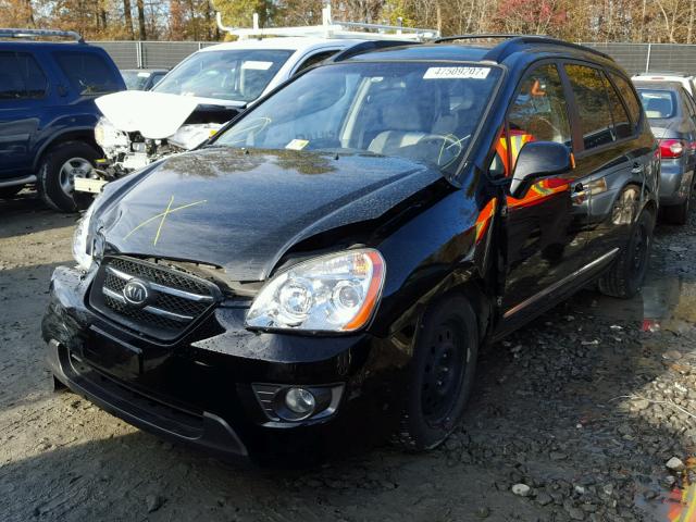 KNAFG526577116894 - 2007 KIA RONDO LX BLACK photo 2