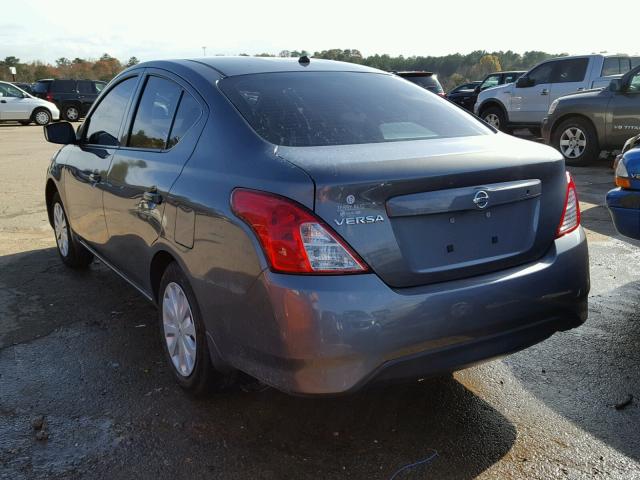 3N1CN7AP2GL836217 - 2016 NISSAN VERSA S GRAY photo 3