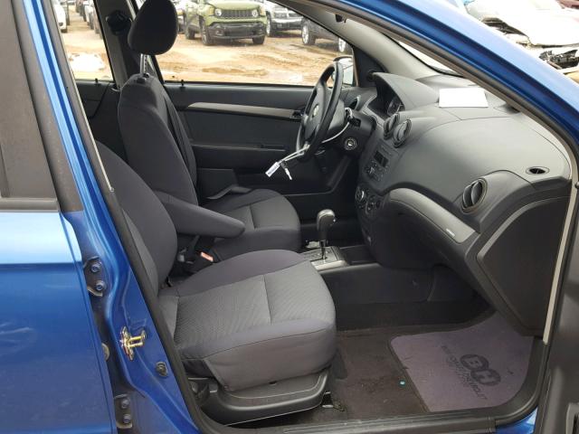 KL1TD566X7B113888 - 2007 CHEVROLET AVEO BASE Көк фото 5