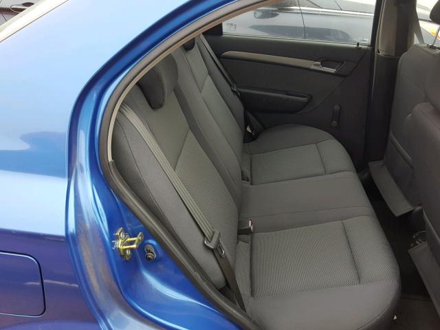 KL1TD566X7B113888 - 2007 CHEVROLET AVEO BASE Көк фото 6