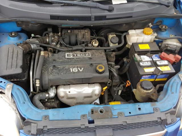 KL1TD566X7B113888 - 2007 CHEVROLET AVEO BASE Көк фото 7
