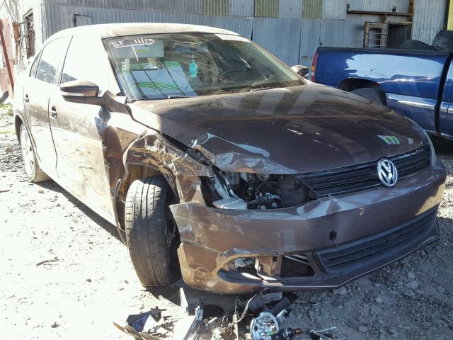 3VWDX7AJ4CM314472 - 2012 VOLKSWAGEN JETTA SE BROWN photo 1