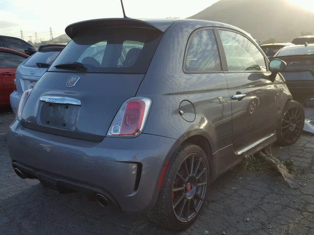 3C3CFFFH1CT337185 - 2012 FIAT 500 ABARTH GRAY photo 4