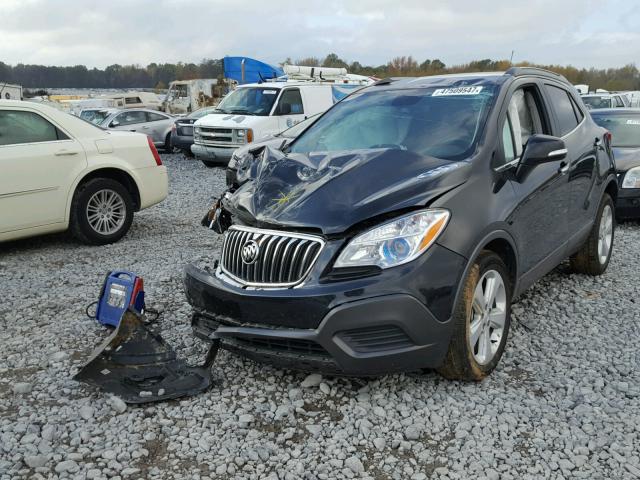 KL4CJASB1FB160457 - 2015 BUICK ENCORE BLACK photo 2