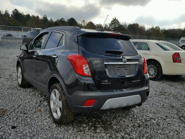 KL4CJASB1FB160457 - 2015 BUICK ENCORE BLACK photo 3