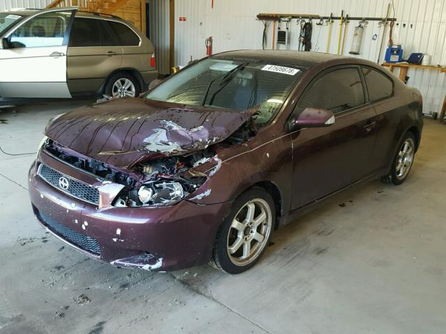 JTKDE177050030448 - 2005 TOYOTA SCION TC 勃艮第红 照片 2