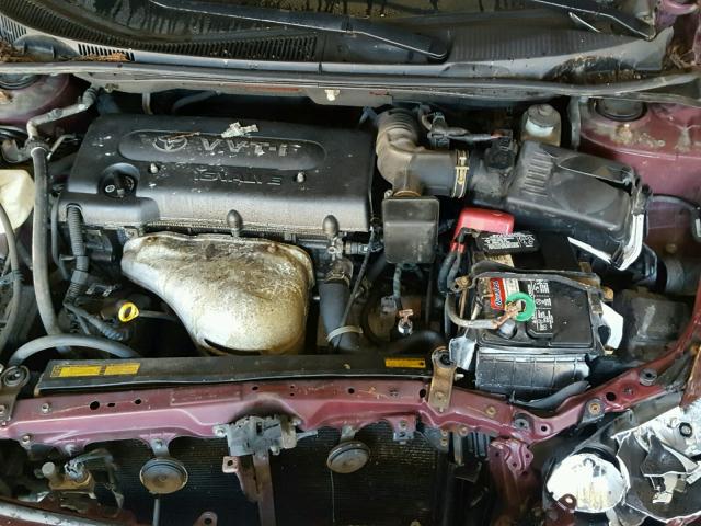 JTKDE177050030448 - 2005 TOYOTA SCION TC 勃艮第红 照片 7