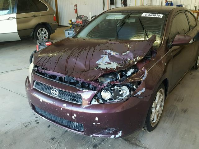 JTKDE177050030448 - 2005 TOYOTA SCION TC 勃艮第红 照片 9