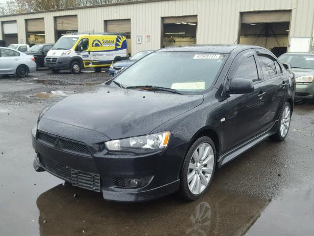 JA32U8FWXBU022587 - 2011 MITSUBISHI LANCER GTS BLACK photo 2