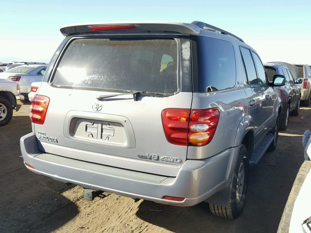 5TDBT48A72S058594 - 2002 TOYOTA SEQUOIA LI GRAY photo 4