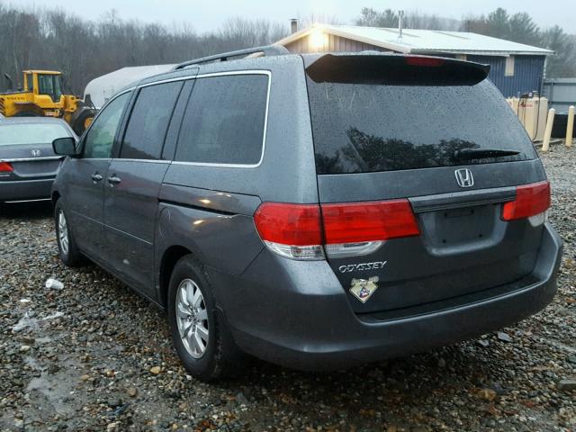 5FNRL3H75AB026534 - 2010 HONDA ODYSSEY EX GRAY photo 3