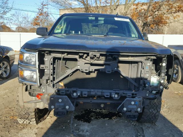 1GCVKREC7EZ111316 - 2014 CHEVROLET SILVERADO BLACK photo 9