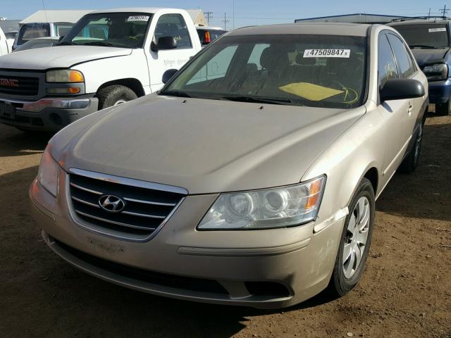 5NPET46C89H445611 - 2009 HYUNDAI SONATA GLS BEIGE photo 2