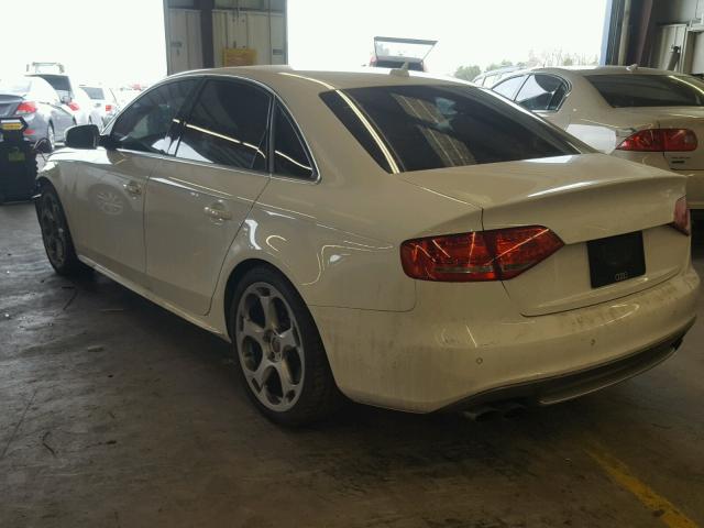 WAUBGAFL3BA065625 - 2011 AUDI S4 PREMIUM WHITE photo 3