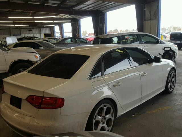 WAUBGAFL3BA065625 - 2011 AUDI S4 PREMIUM WHITE photo 4